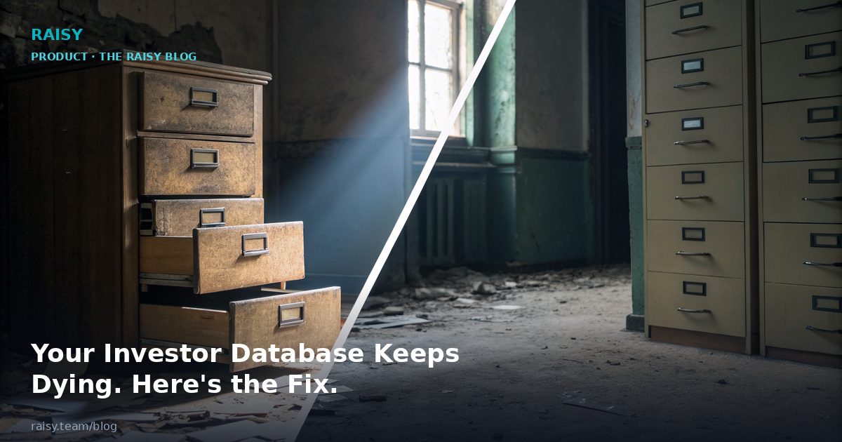 Your Investor Database Keeps Dying. Here's the Self-Healing Fix.