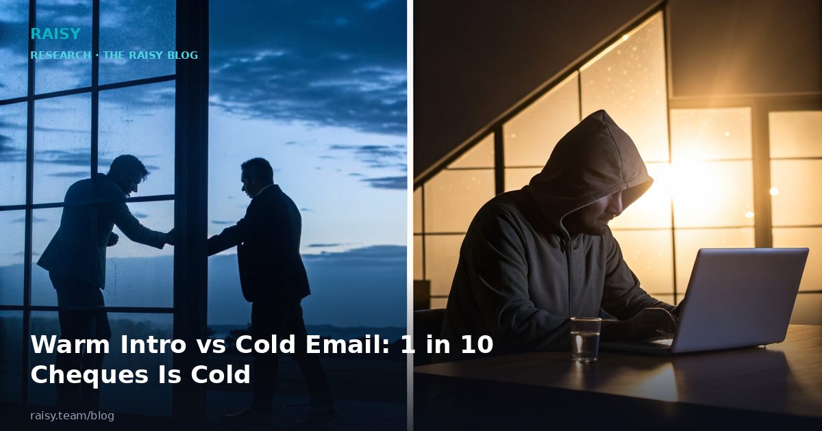 Warm Intro vs Cold Email: 1 in 10 Cheques Is Cold